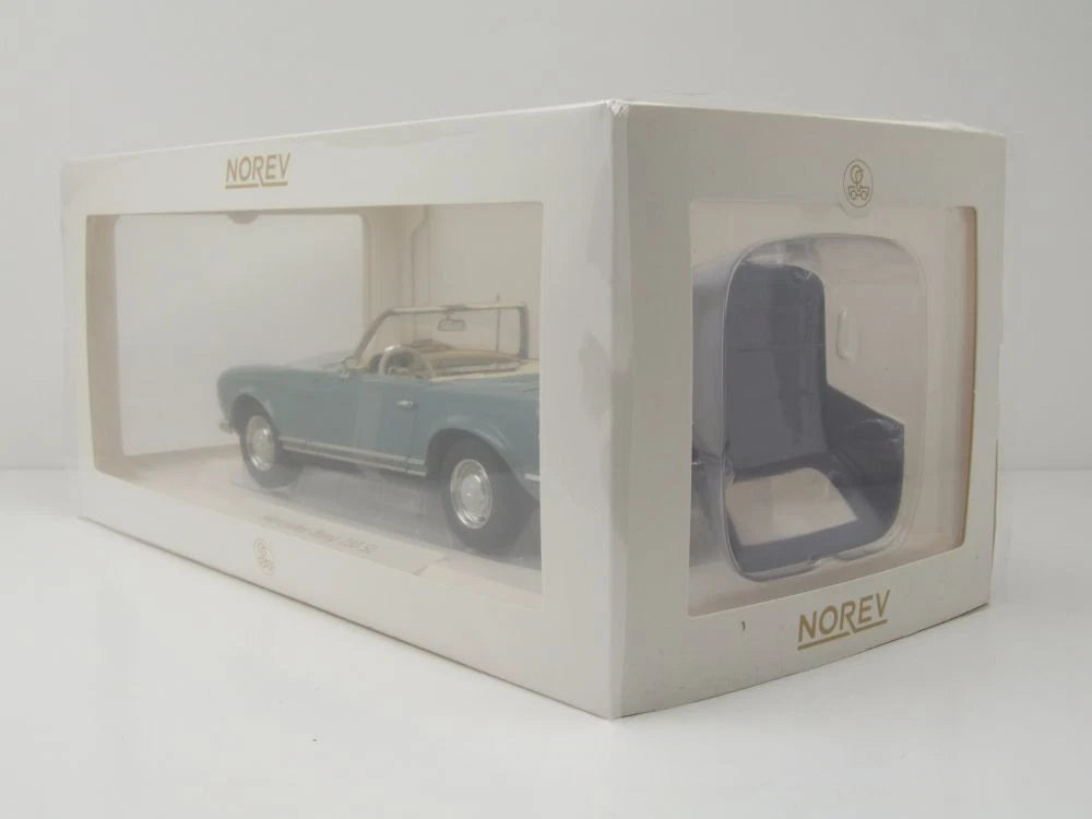 Mercedes Benz 230 SL Pagode W113 Cabrio blue 1:18 NOREV 183992 Мерцедес Бенц 230 СЛ Кабрио син отваряем