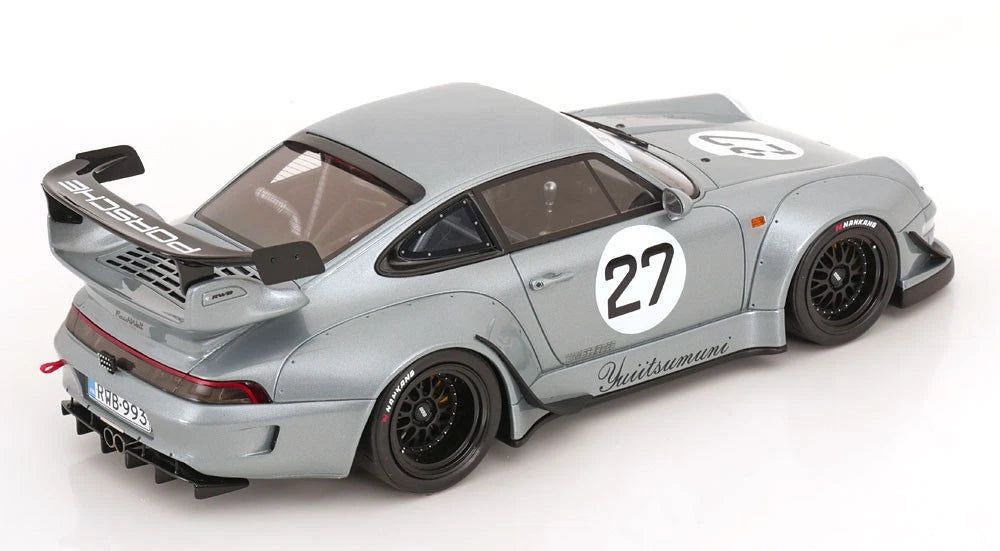 Porsche 911 RWB Yuiitsumuni Body Kit 2024 silber Limitiert 1:18 GT Spirit GT522 Порше сив Лимитирана
