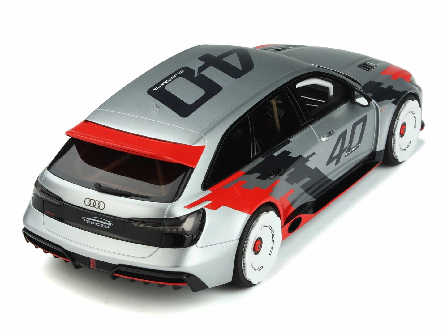 Audi RS6 GTO Concept 40 Years Quattro Kombi white Limitiert 1:18 GT Spirit GT373 Ауди РС6 ГТО Концепт Комби Лимитирана