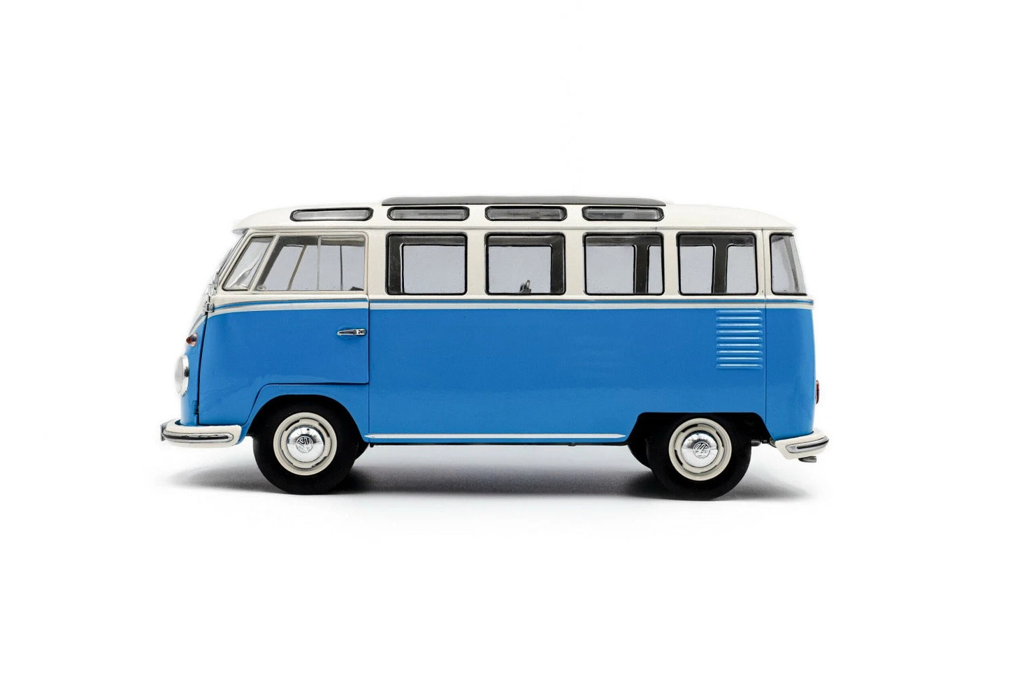 Volkswagen T1 21 Samba blue 1:18 Solido S1803401 Фолксваген Т1 син