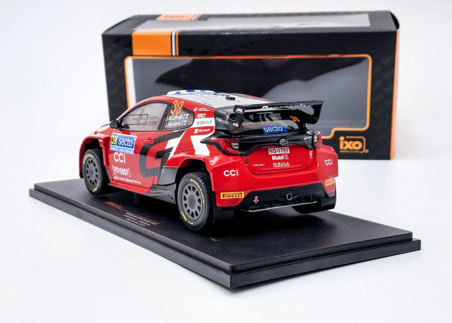Toyota Yaris GR Rally Finland 2024 1:18 IXO 18RMC211.22 Тойота Ярис Рали 2024