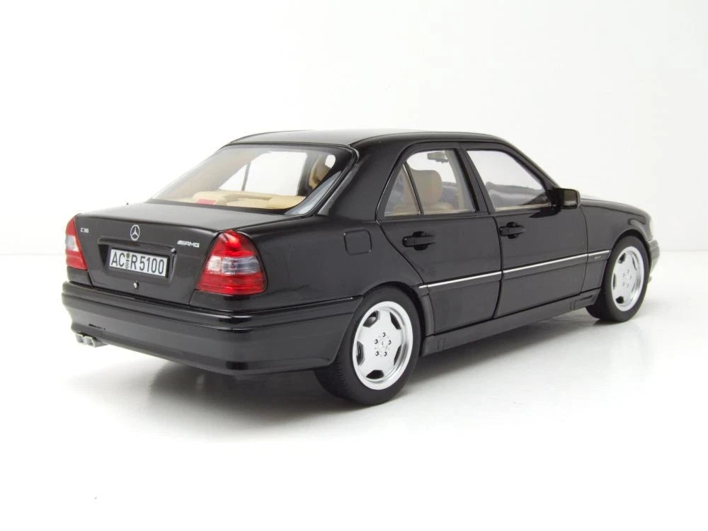 Mercedes Benz C Klasse C36 AMG W202 1993 black 1:18 NOREV 183381 Мерцедес Бенц Ц Класа черен отваряем