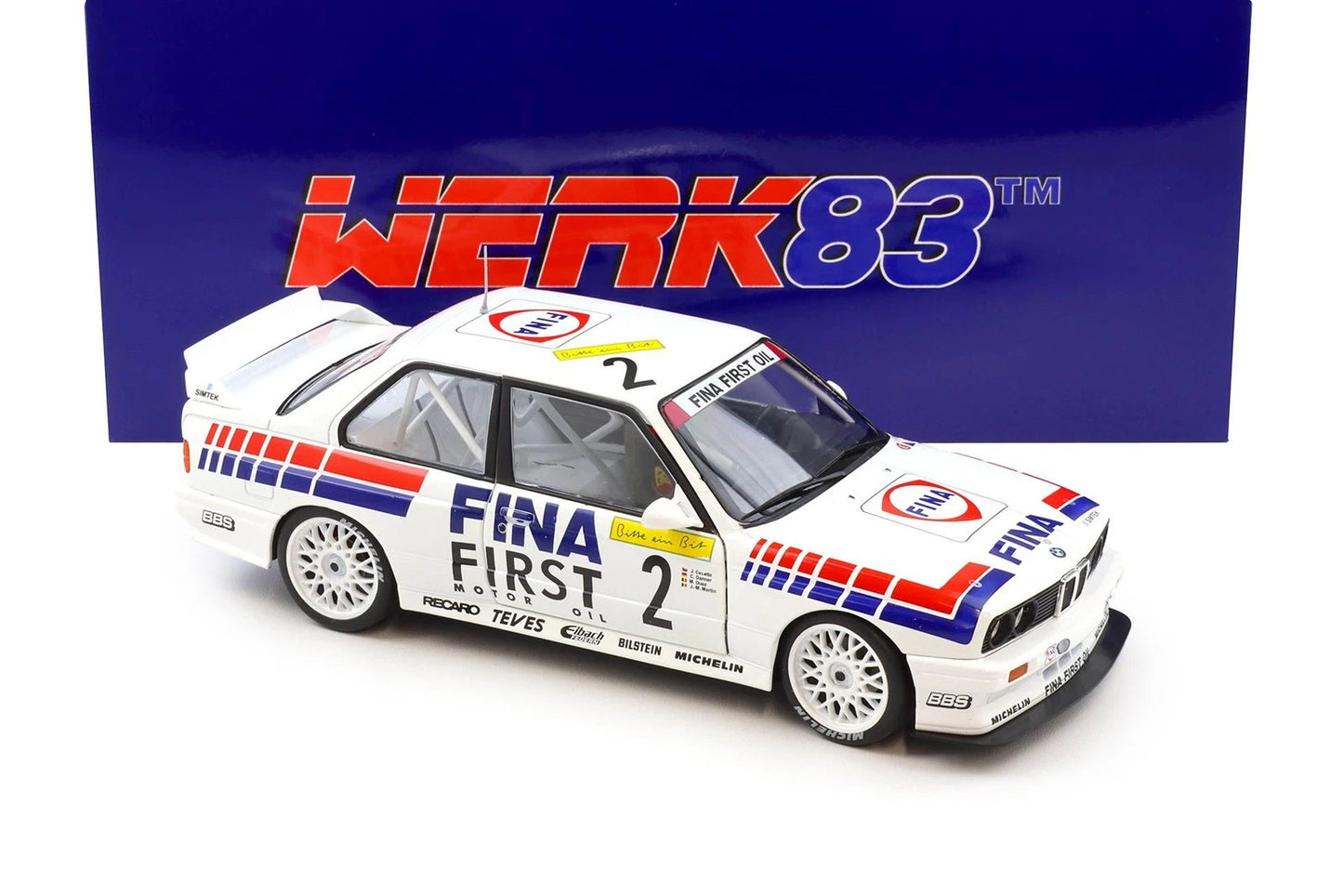 Bmw E30 Winner 24h Nürburgring 1992 white 1:18 WERK 83 W18038003 Бмв Е30 1992 бял