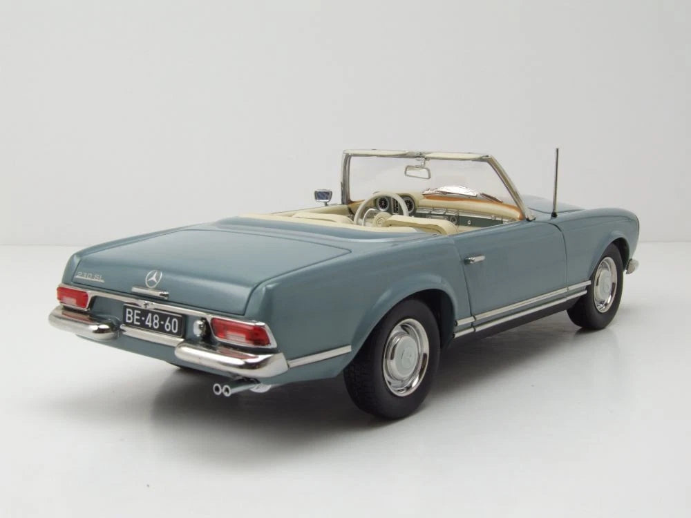 Mercedes Benz 230 SL Pagode W113 Cabrio blue 1:18 NOREV 183992 Мерцедес Бенц 230 СЛ Кабрио син отваряем