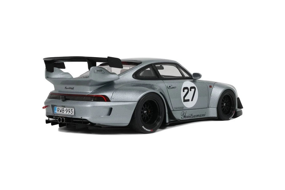 Porsche 911 RWB Yuiitsumuni Body Kit 2024 silber Limitiert 1:18 GT Spirit GT522 Порше сив Лимитирана