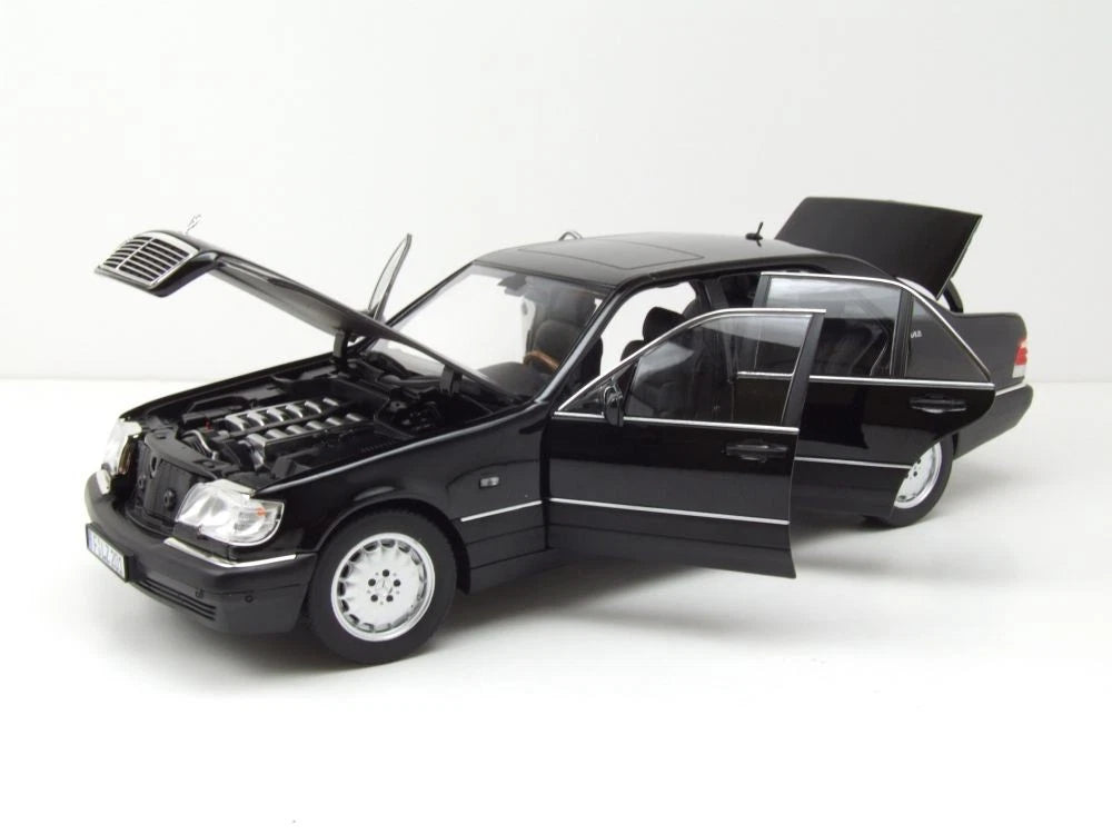 Mercedes Benz S600 W140 V12 black 1:18 NOREV 183045 Мерцедес Бенц С600  черен отваряем