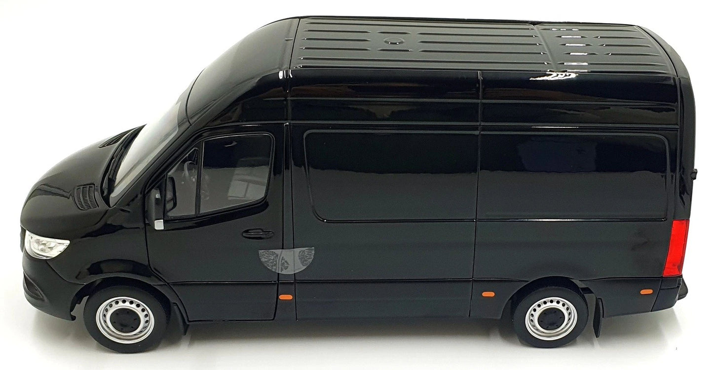 Mercedes Benz Bus Sprinter Transporter black 2018 1:18 NOREV 183041 Мерцедес Бенц Спринтер Бус отваряем черен