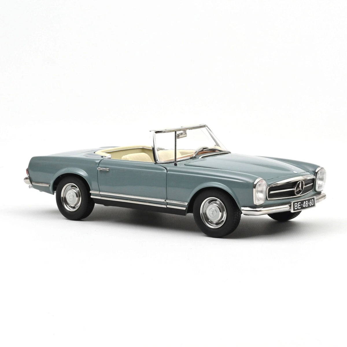 Mercedes Benz 230 SL Pagode W113 Cabrio blue 1:18 NOREV 183992 Мерцедес Бенц 230 СЛ Кабрио син отваряем