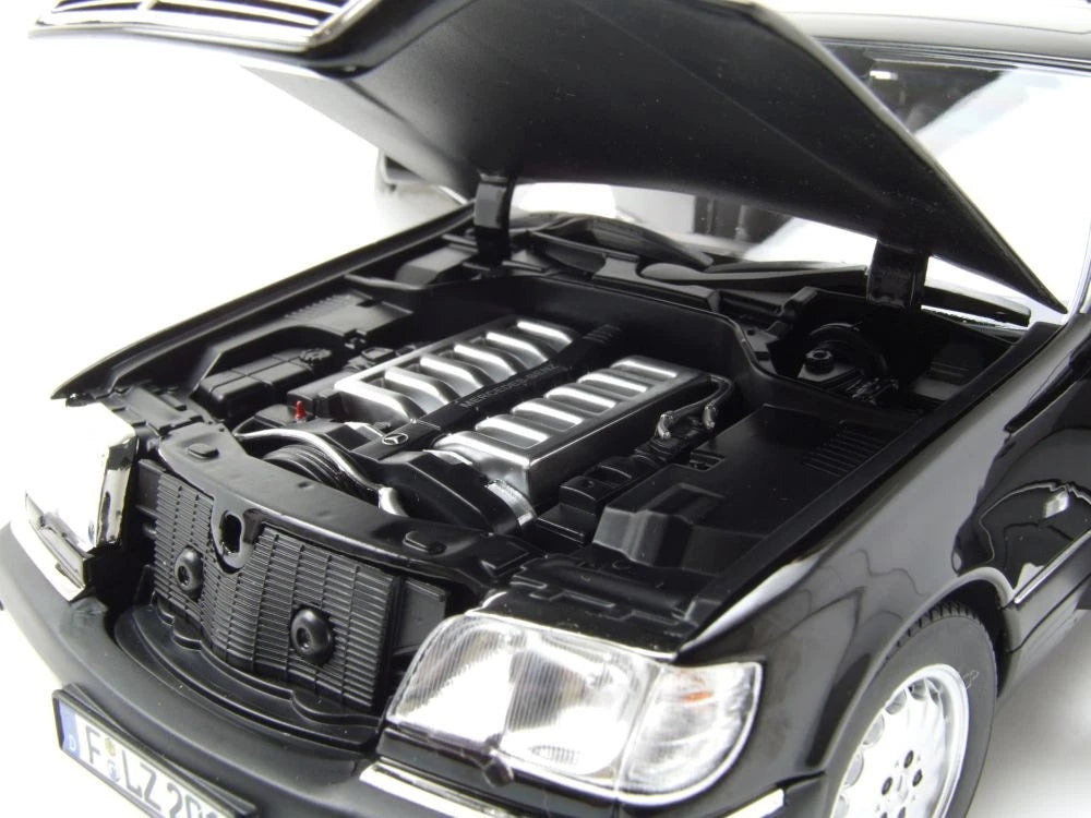 Mercedes Benz S600 W140 V12 black 1:18 NOREV 183045 Мерцедес Бенц С600  черен отваряем