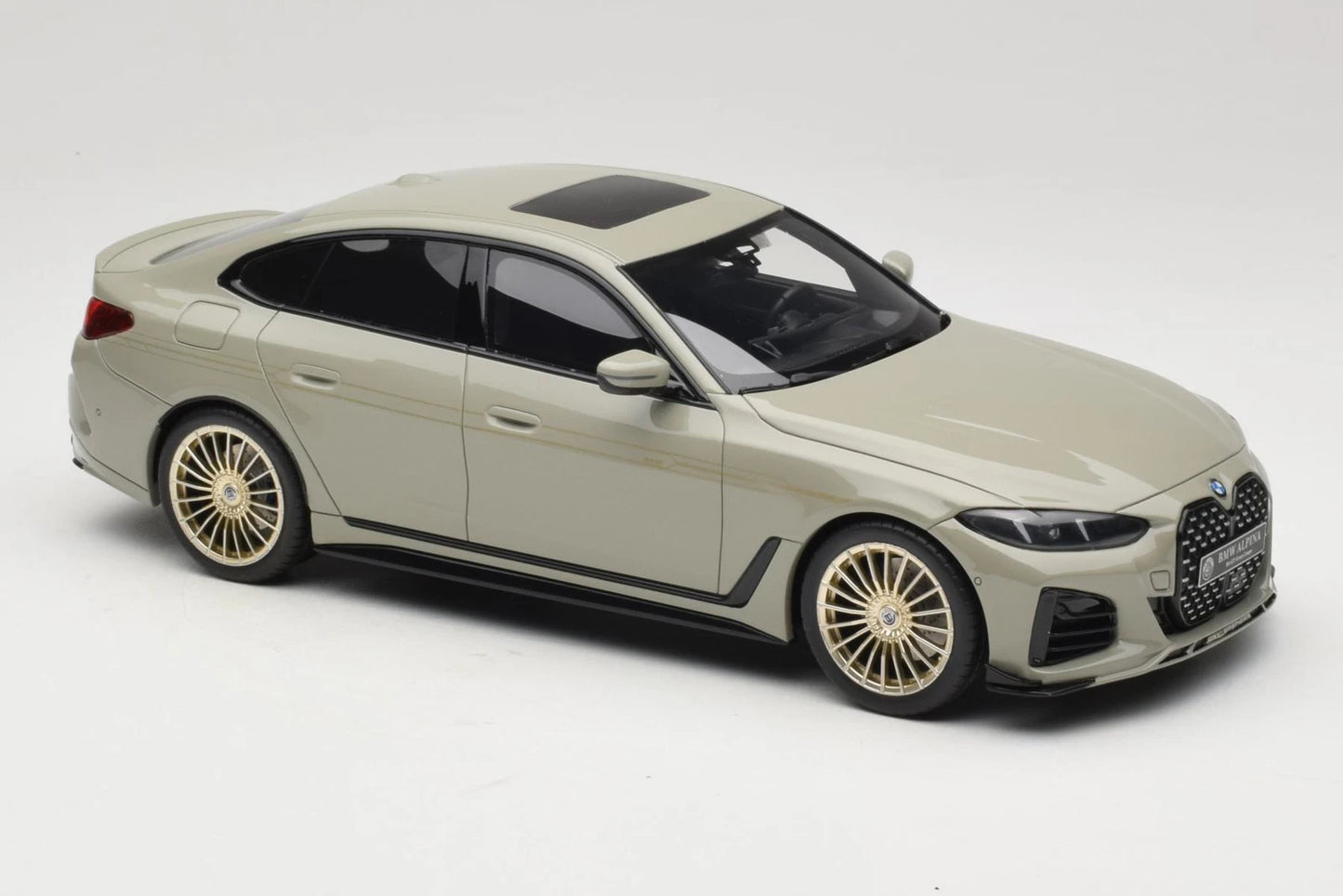 Bmw M4 G26 B4 Alpina Limousine grey Limitiert 1:18 GT Spirit GT541 Бмв Алпина сив седан Лимитирана