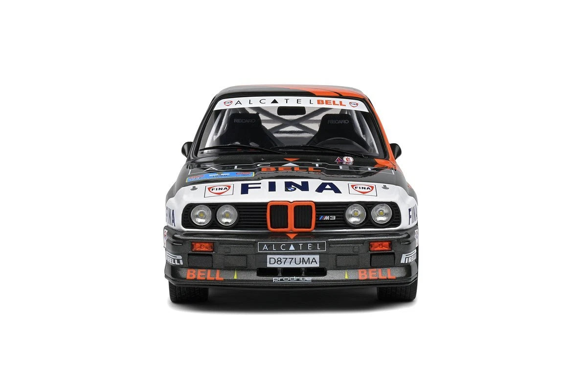 Bmw M3 E30 Rally Ypres 1990 black/red 1:18 Solido S1801519 Бмв М3 Е30 черен/червен