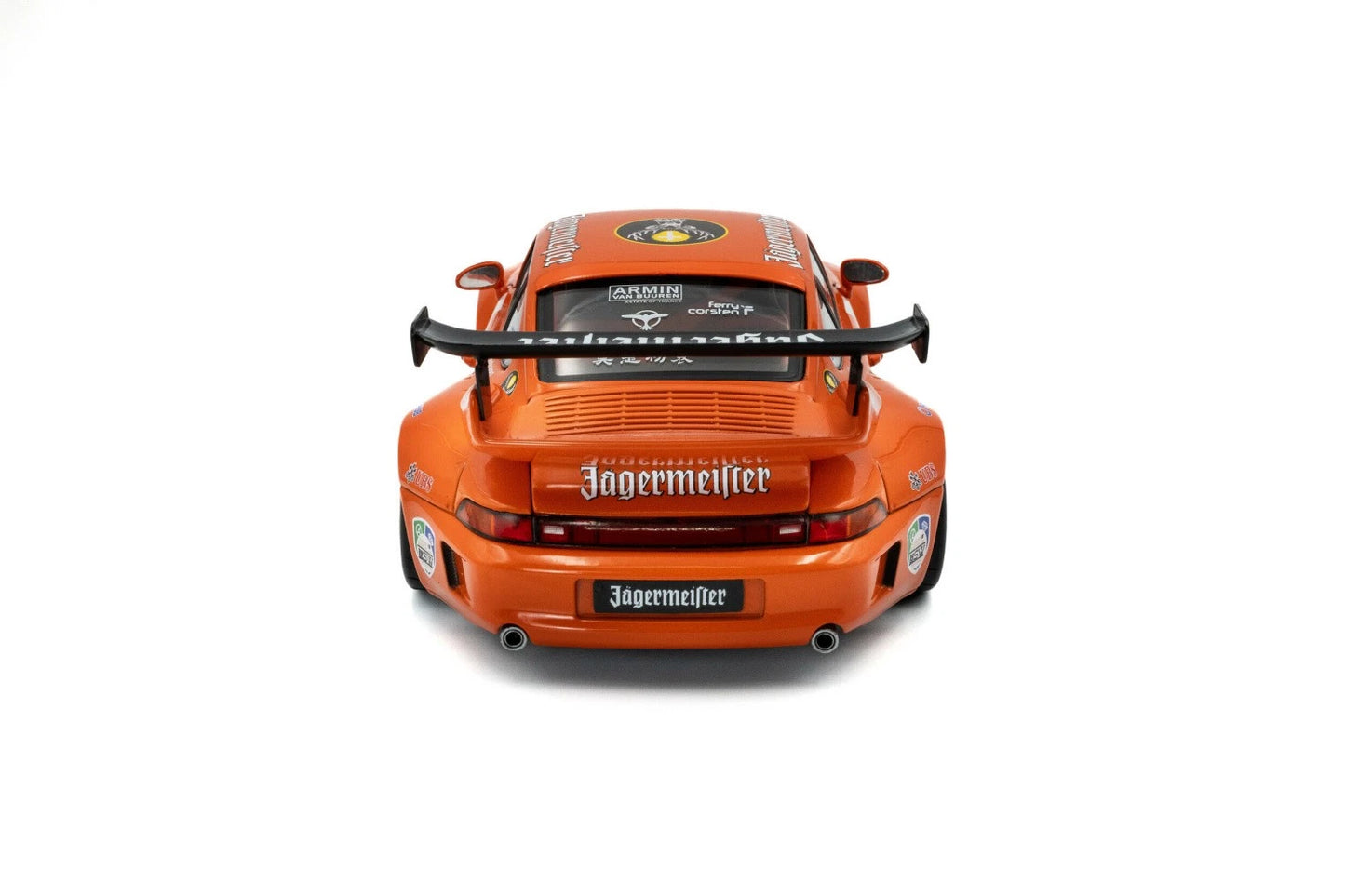 PORSCHE 911 - 993 RWB Rauh Welt Jägermeister S1808506 Solido 1:18 Порше РВБ оранжев