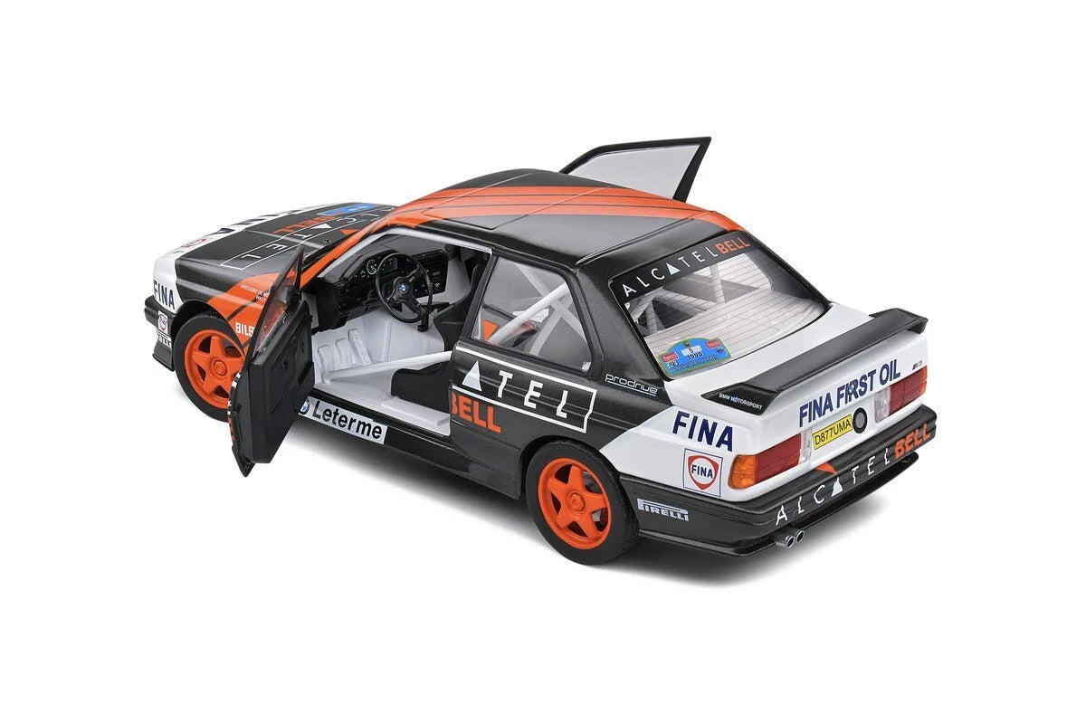 Bmw M3 E30 Rally Ypres 1990 black/red 1:18 Solido S1801519 Бмв М3 Е30 черен/червен