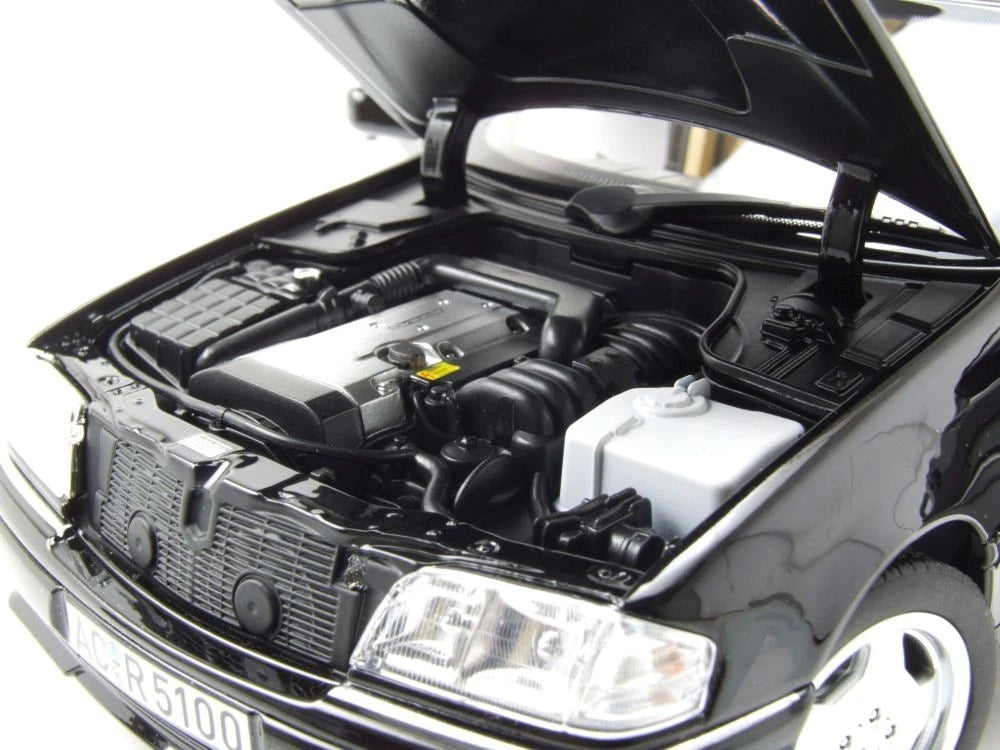 Mercedes Benz C Klasse C36 AMG W202 1993 black 1:18 NOREV 183381 Мерцедес Бенц Ц Класа черен отваряем