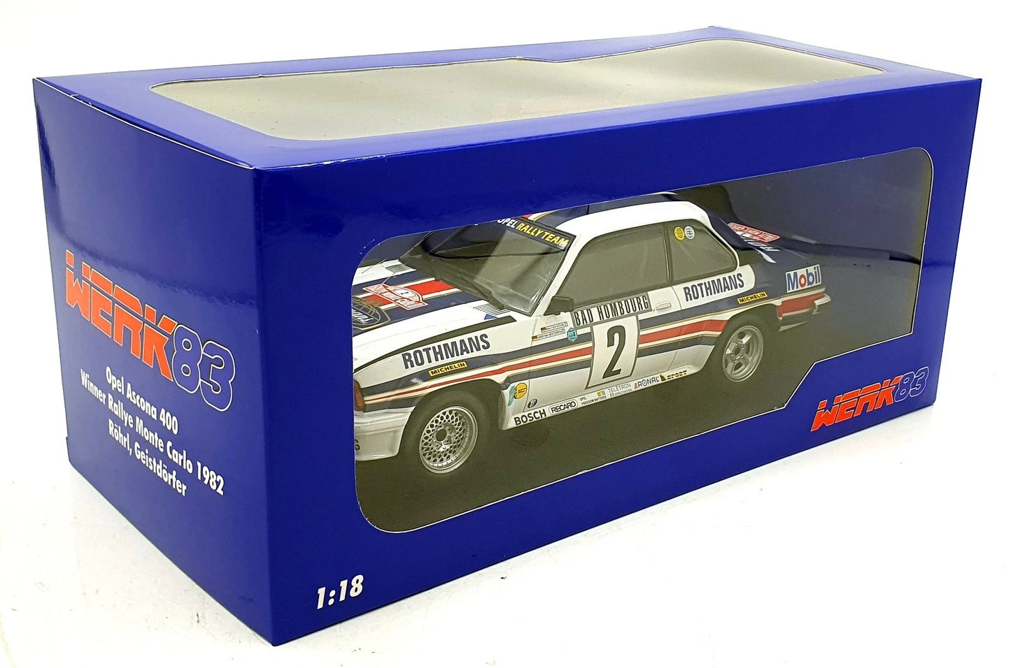 Opel Ascona 400 Rallye Monte Carlo 1982 Werk 83 W1806101 1:18 Опел Аскона Рали Монте Карло 1982