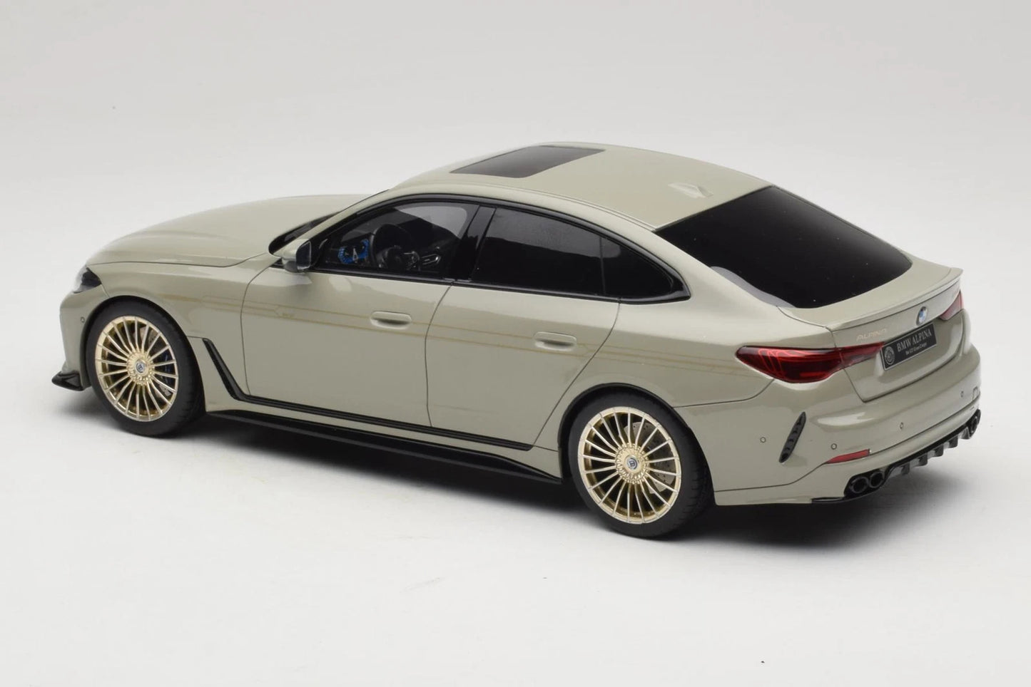 Bmw M4 G26 B4 Alpina Limousine grey Limitiert 1:18 GT Spirit GT541 Бмв Алпина сив седан Лимитирана