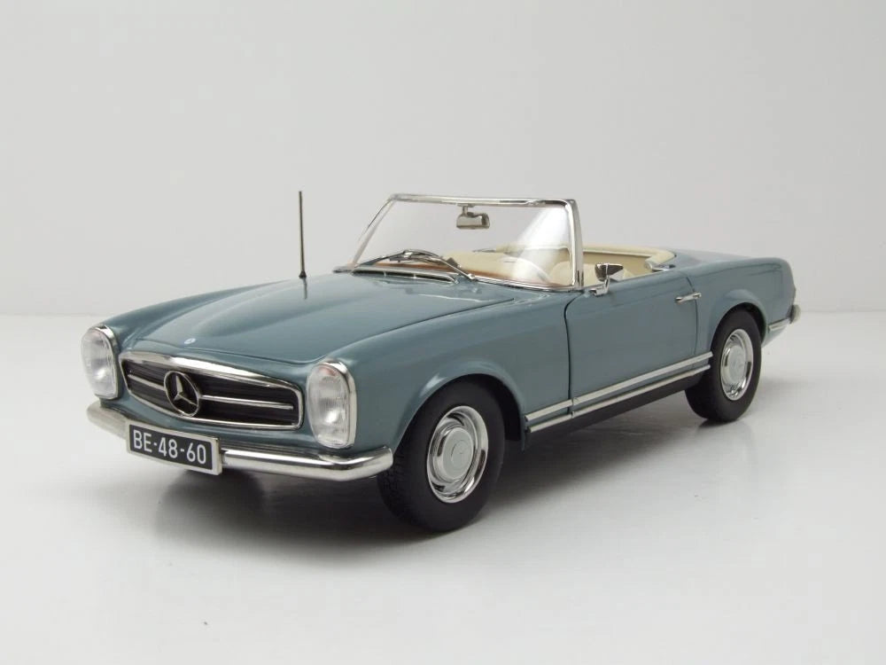 Mercedes Benz 230 SL Pagode W113 Cabrio blue 1:18 NOREV 183992 Мерцедес Бенц 230 СЛ Кабрио син отваряем