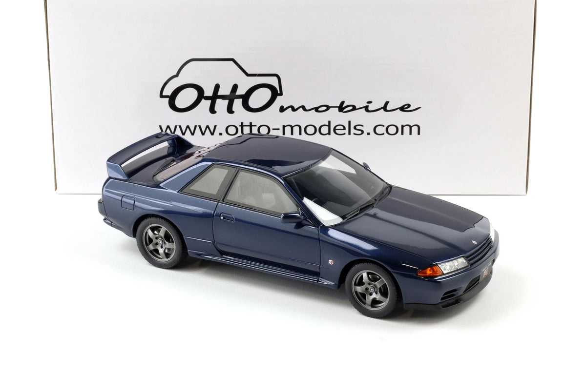 Nissan Skyline GT-R R32 dark blue 1993 Limitiert 1:18 OTTO OT1199 Нисан Скайлайн ГТ-Р Лимитирана тъмно син