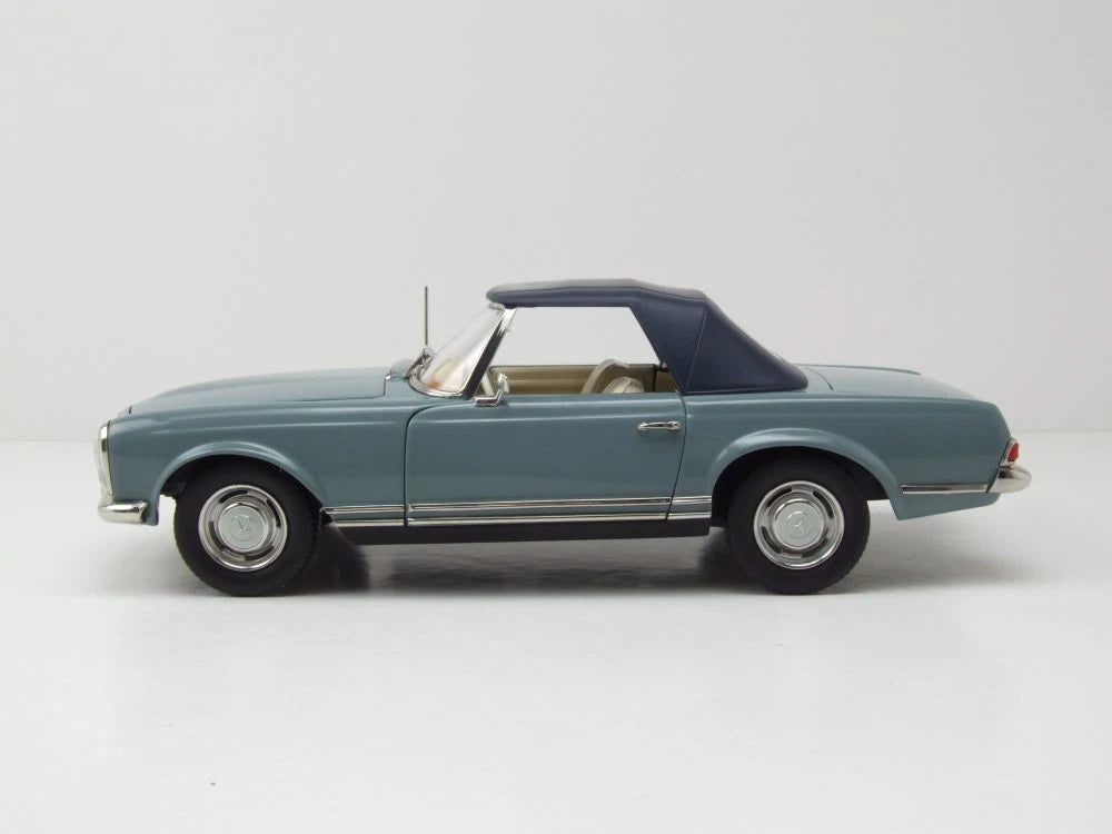 Mercedes Benz 230 SL Pagode W113 Cabrio blue 1:18 NOREV 183992 Мерцедес Бенц 230 СЛ Кабрио син отваряем
