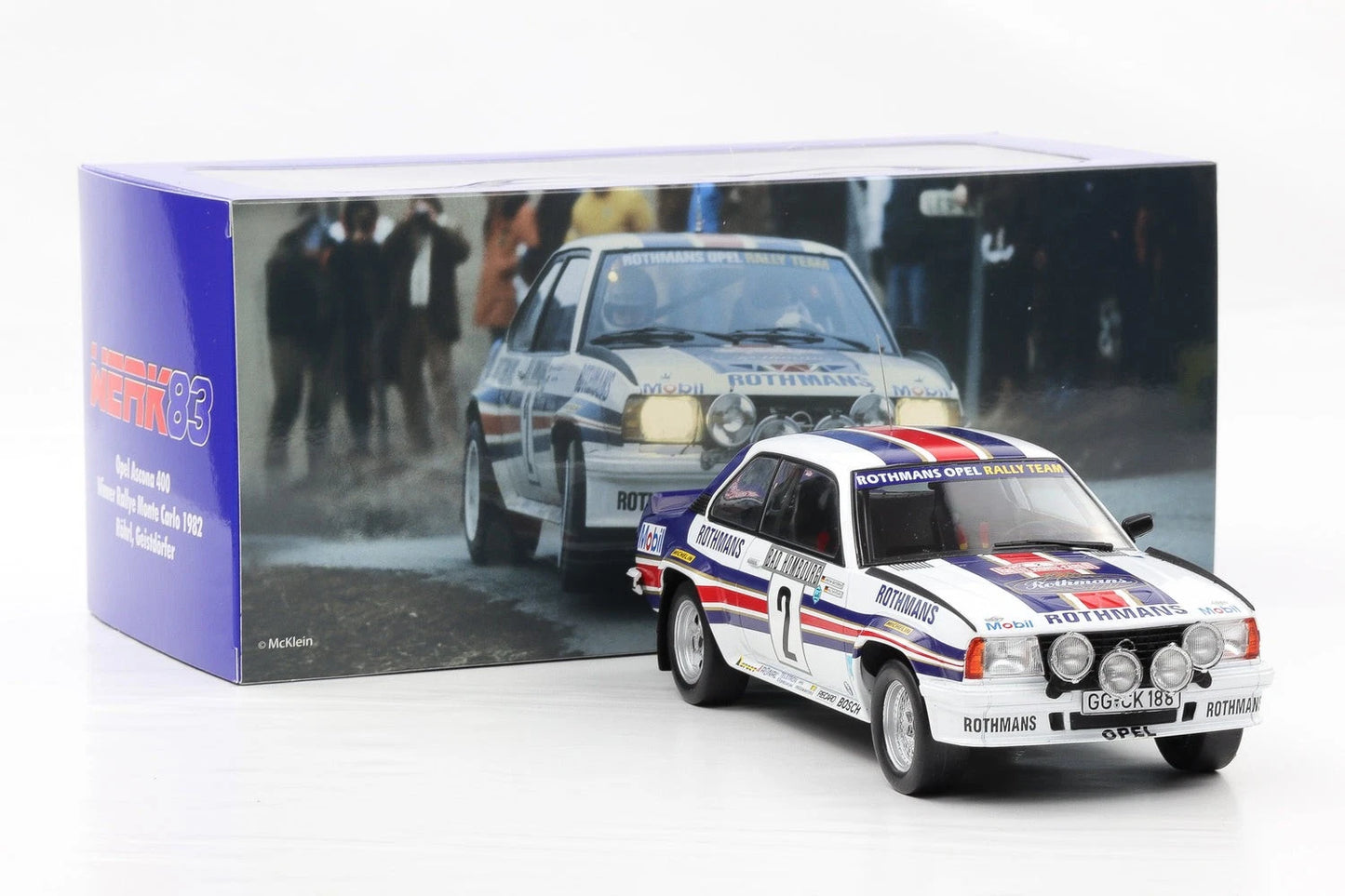 Opel Ascona 400 Rallye Monte Carlo 1982 Werk 83 W1806101 1:18 Опел Аскона Рали Монте Карло 1982