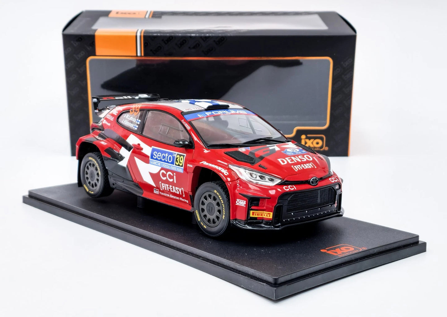 Toyota Yaris GR Rally Finland 2024 1:18 IXO 18RMC211.22 Тойота Ярис Рали 2024