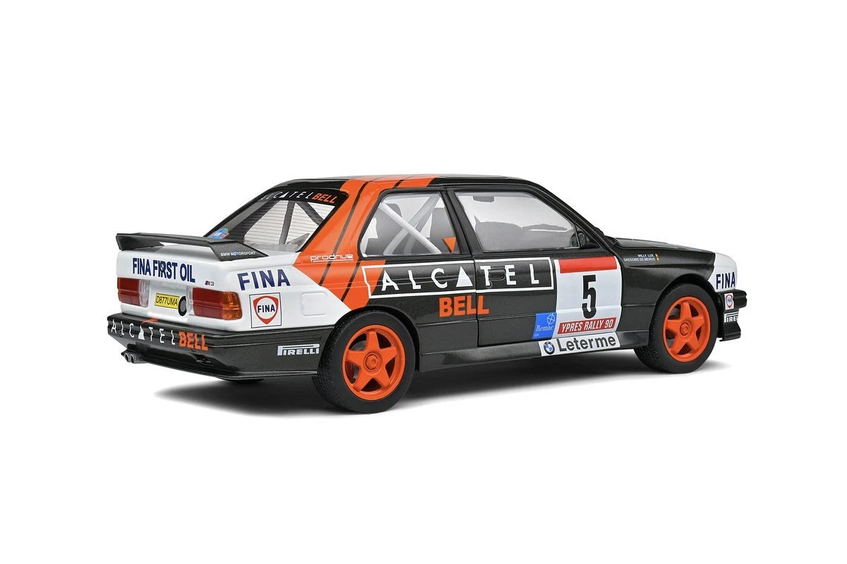 Bmw M3 E30 Rally Ypres 1990 black/red 1:18 Solido S1801519 Бмв М3 Е30 черен/червен