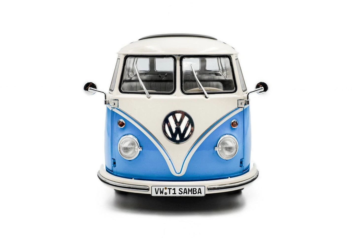 Volkswagen T1 21 Samba blue 1:18 Solido S1803401 Фолксваген Т1 син