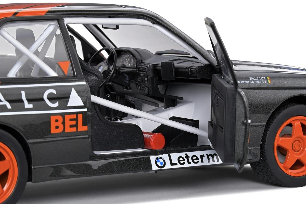 Bmw M3 E30 Rally Ypres 1990 black/red 1:18 Solido S1801519 Бмв М3 Е30 черен/червен