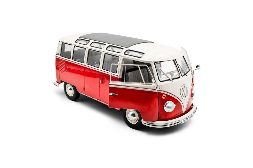 Volkswagen T1 21 Samba red 1:18 Solido S1803402 Фолксваген Т1 червен