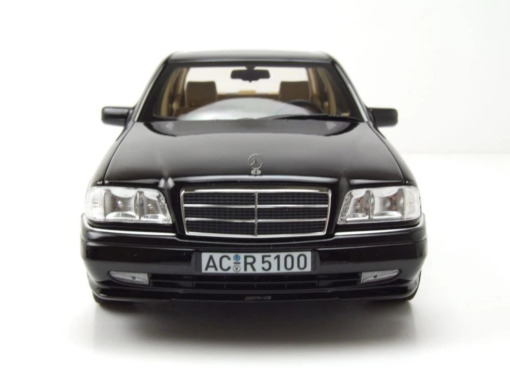 Mercedes Benz C Klasse C36 AMG W202 1993 black 1:18 NOREV 183381 Мерцедес Бенц Ц Класа черен отваряем
