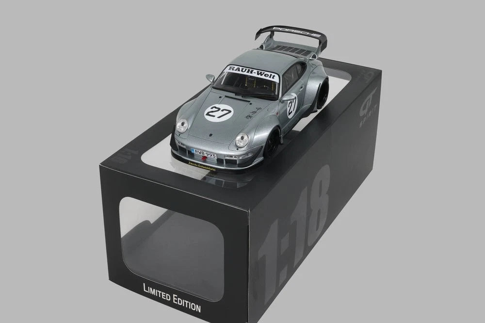 Porsche 911 RWB Yuiitsumuni Body Kit 2024 silber Limitiert 1:18 GT Spirit GT522 Порше сив Лимитирана