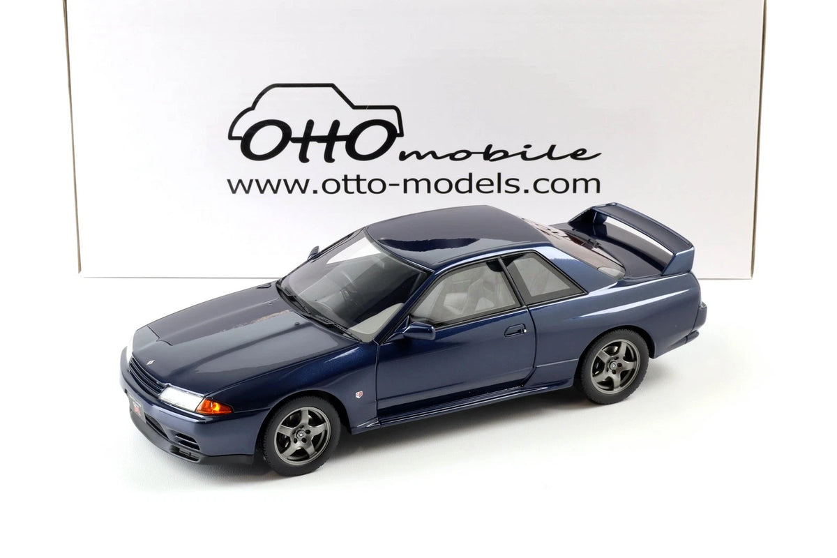 Nissan Skyline GT-R R32 dark blue 1993 Limitiert 1:18 OTTO OT1199 Нисан Скайлайн ГТ-Р Лимитирана тъмно син
