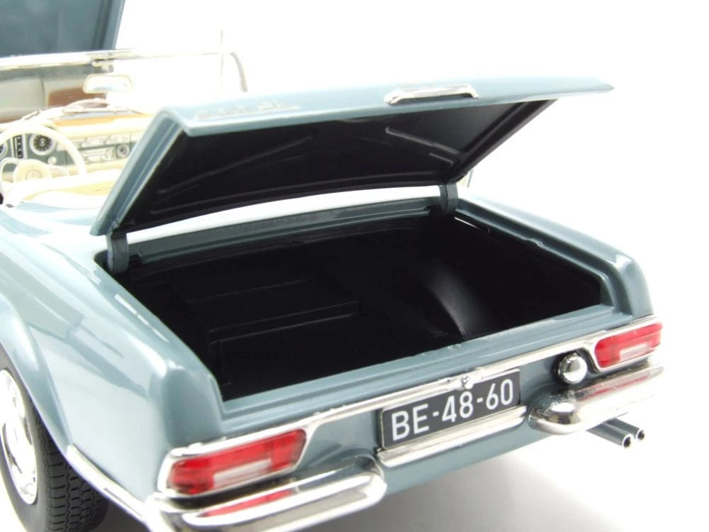 Mercedes Benz 230 SL Pagode W113 Cabrio blue 1:18 NOREV 183992 Мерцедес Бенц 230 СЛ Кабрио син отваряем