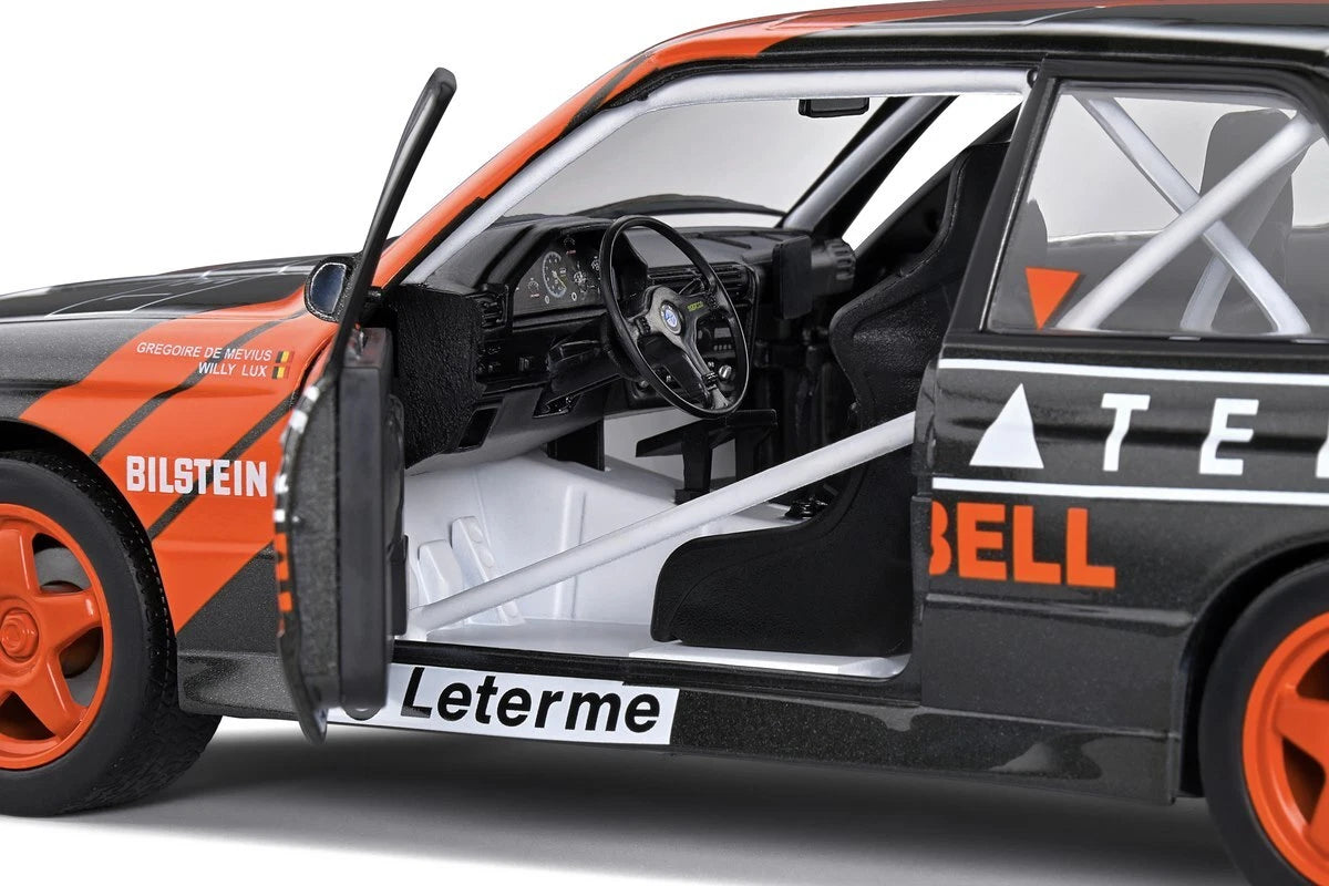 Bmw M3 E30 Rally Ypres 1990 black/red 1:18 Solido S1801519 Бмв М3 Е30 черен/червен
