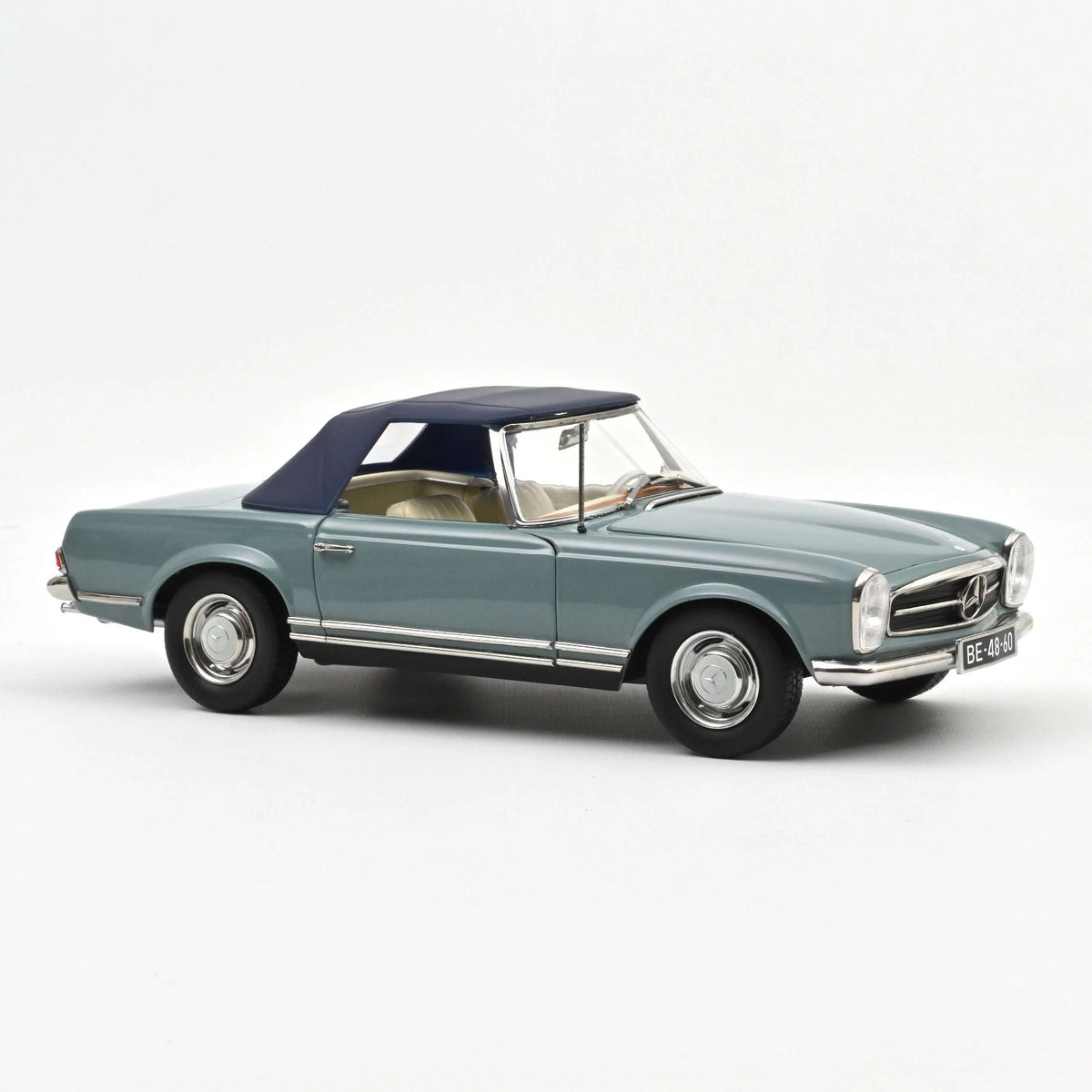 Mercedes Benz 230 SL Pagode W113 Cabrio blue 1:18 NOREV 183992 Мерцедес Бенц 230 СЛ Кабрио син отваряем