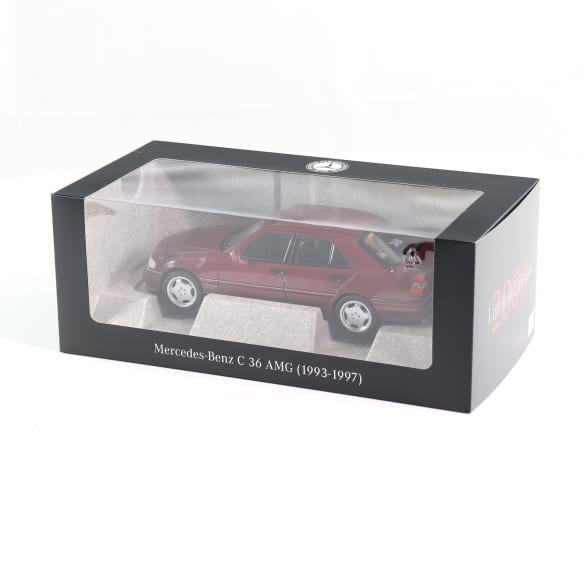 Mercedes Benz C Klasse C36 AMG W202 rot Limited 2000 1:18 NOREV B66040706 Мерцедес Бенц Ц Класа червен отваряем Лимитирана 2000