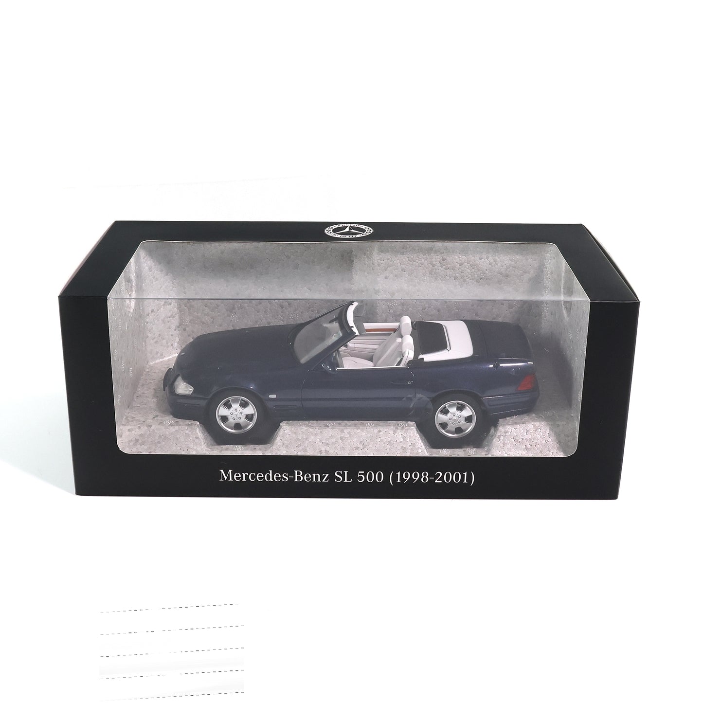 Mercedes Benz SL500 R129 Cabrio azurblau 1:18 NOREV B66040657 Мерцедес Бенц СЛ500 Кабрио син отваряем