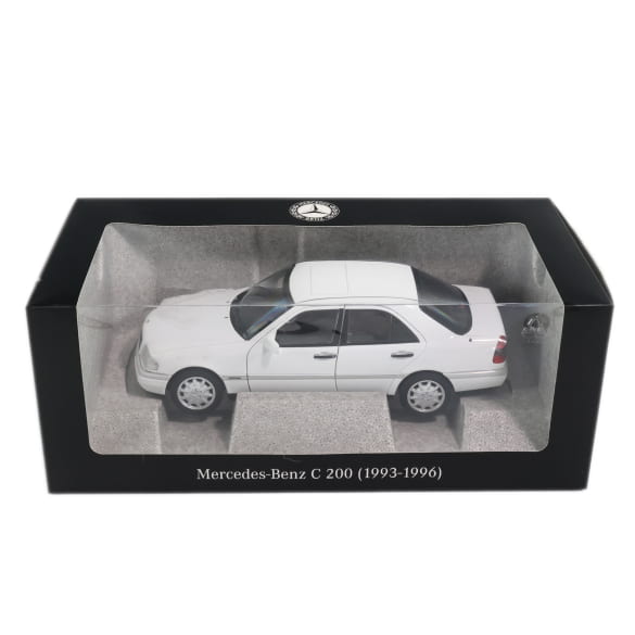 Mercedes Benz C200 W202 white 1:18 NOREV B66040703 Мерцедес Бенц Ц200 бял отваряем