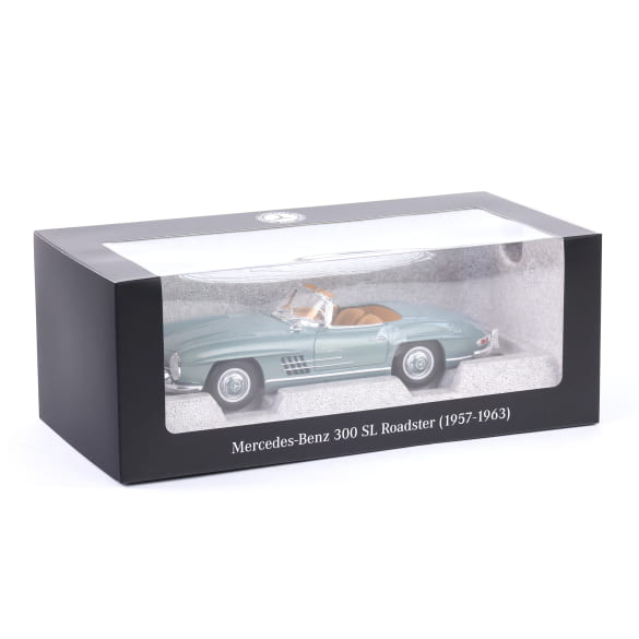 Mercedes Benz 300SL W198 Cabrio blue 1:18 NOREV B66040715 Мерцедес Бенц 300СЛ Кабрио син отваряем